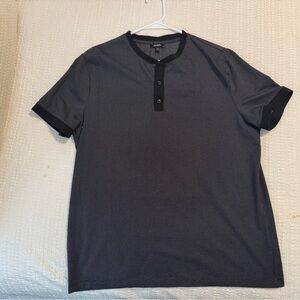Express Black Henley Shirt Size L